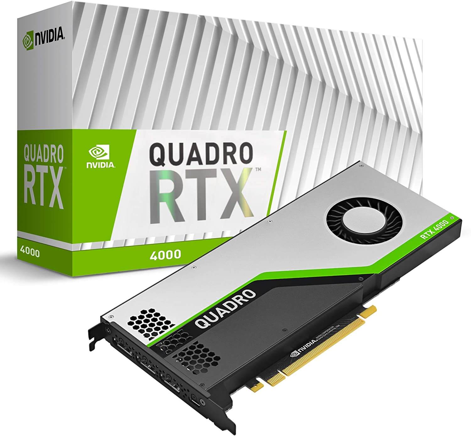 De Nvidia Quadro RTX videokaart voor een teken of render computer